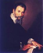 Bernardo Strozzi Portrait of Claudio Monteverdi in Venice oil painting on canvas